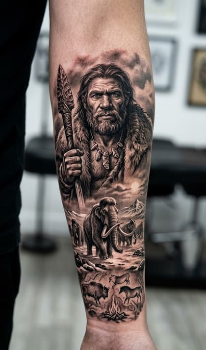 Tattoo Referência IA ChatTattoo · Realismo B&G