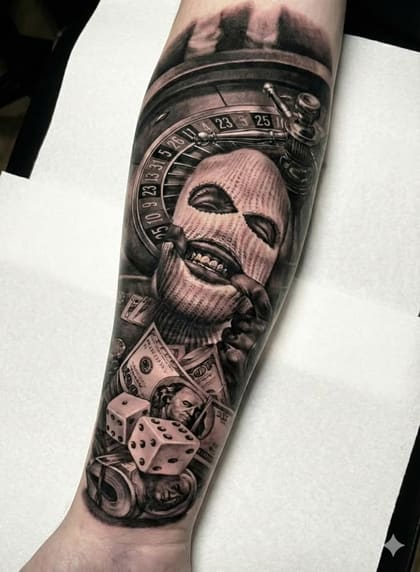 Tattoo Referência Realismo B&G #b4a4a8