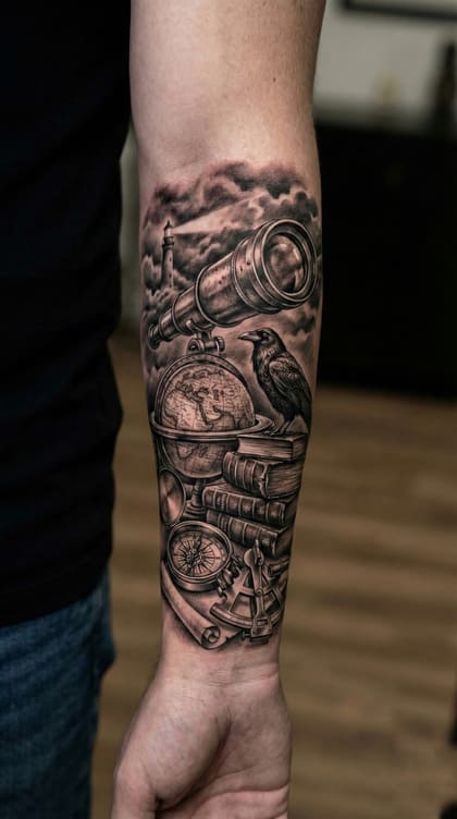 Tattoo Referência Realismo B&G #d45f62