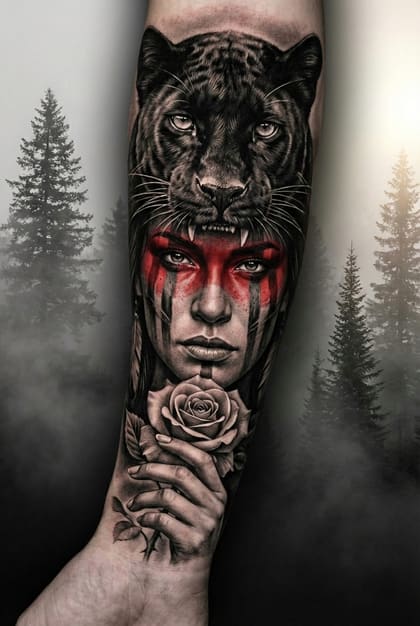 Tattoo Referência Realismo B&G #43eebe