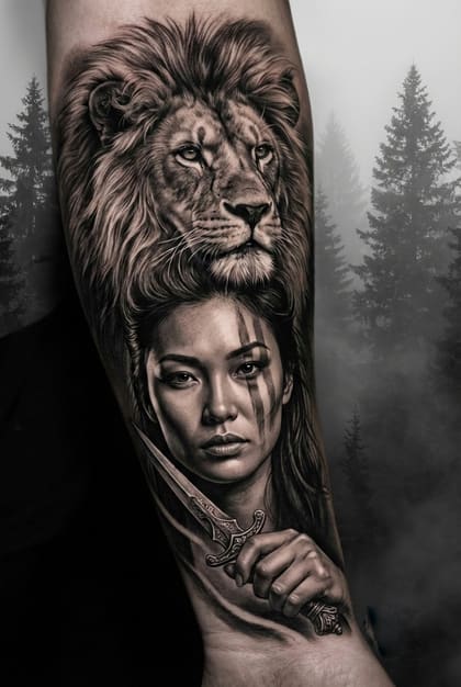Tattoo Referência Realismo B&G #533aa7