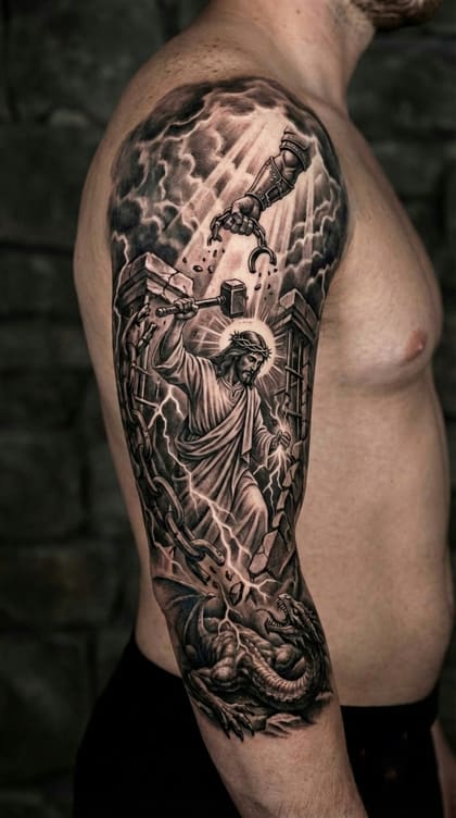 Tattoo Referência Realismo B&G #47caf9