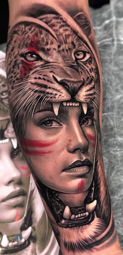 Tattoo Referência Realismo B&G #5f80ae