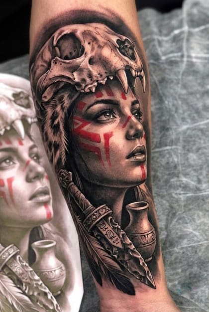 Tattoo Referência Realismo B&G #fa7139