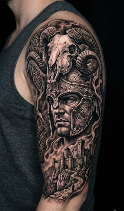 Tattoo Tatuagem Religioso · Realismo B&G