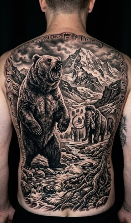 Tattoo Referência IA ChatTattoo · Realismo B&G