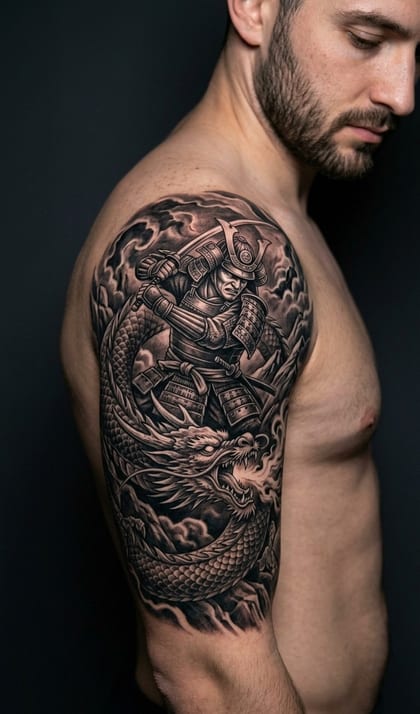 Tattoo Referência IA ChatTattoo · Realismo B&G