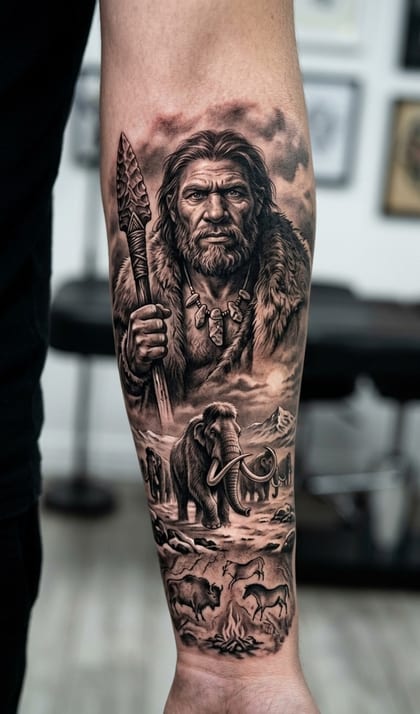 Tattoo Referência IA ChatTattoo · Realismo B&G