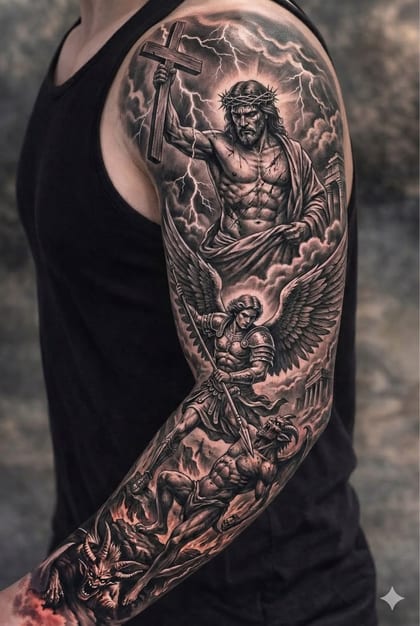 Tattoo Referência Realismo B&G #2f97cb