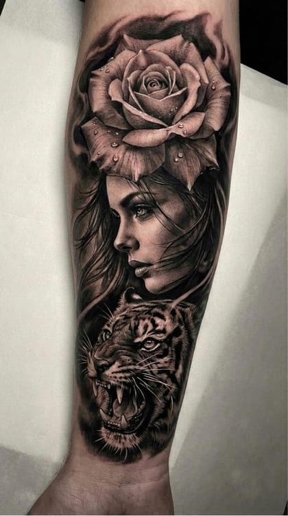 Tattoo Referência Realismo B&G #b868b4