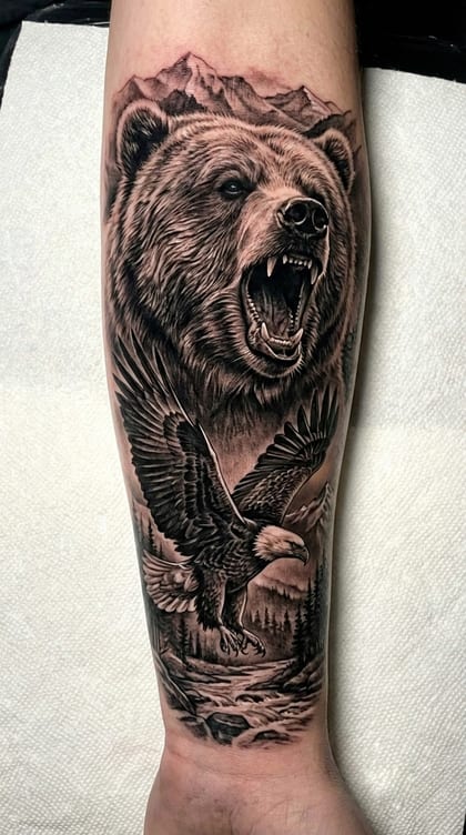 Tattoo Referência Realismo B&G #fc5752
