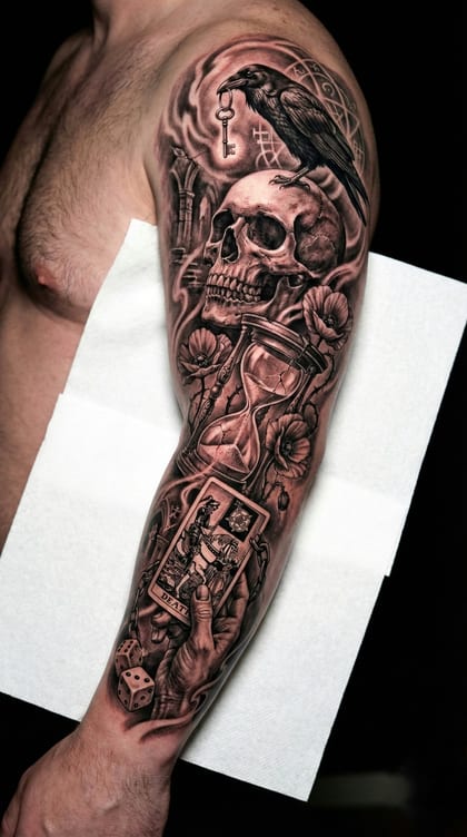 Tattoo Referência Realismo B&G #78d9b6