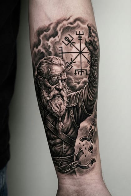 Tattoo Referência Realismo B&G #033e72