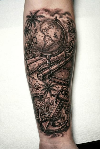 Tattoo Referência Realismo B&G #5065a9