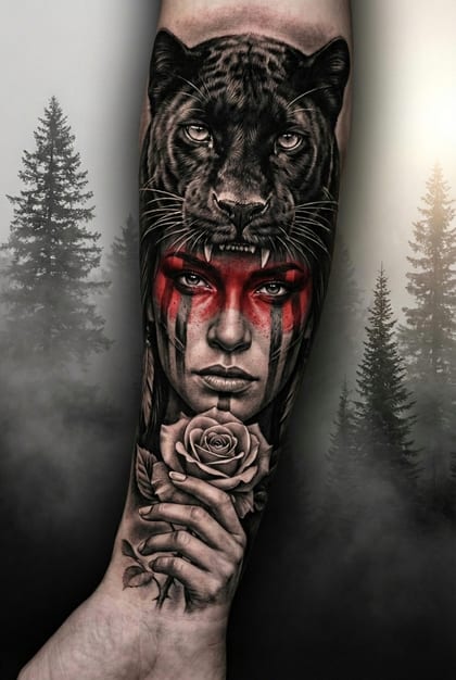 Tattoo Referência Realismo B&G #43eebe